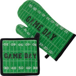 Pothole Pot Holder & Oven Mitt Set of 2 - Football Fever Boston International